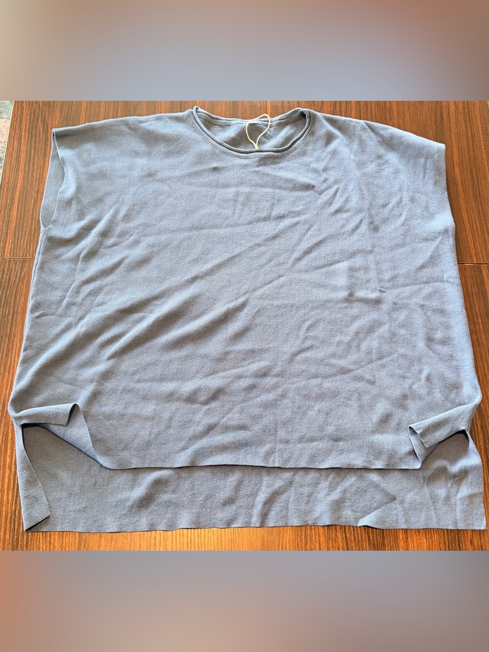 XXL/2X Blue Crewneck Knit Top